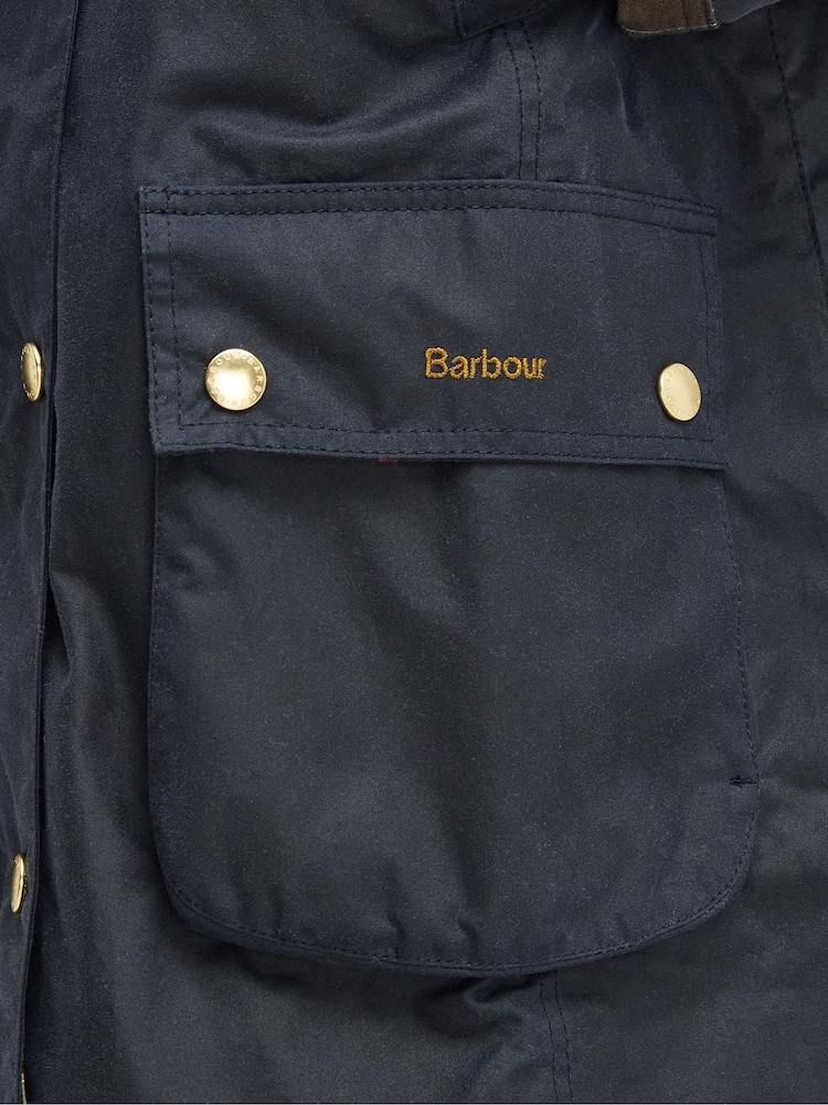 Barbour® Blue Long Beadnell Jacket - Image 11 of 11