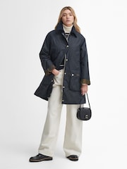 Barbour® Blue Long Beadnell Jacket - Image 18 of 18