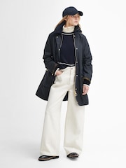 Barbour® Blue Long Beadnell Jacket - Image 2 of 11