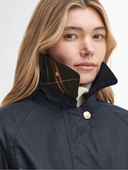 Barbour® Blue Long Beadnell Jacket - Image 4 of 11