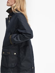 Barbour® Blue Long Beadnell Jacket - Image 6 of 11