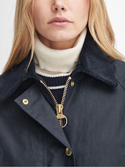 Barbour® Blue Long Beadnell Jacket - Image 7 of 11