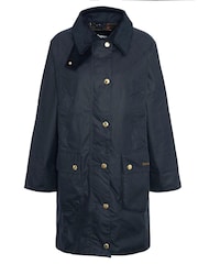 Barbour® Blue Long Beadnell Jacket - Image 8 of 11