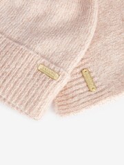 Barbour® International Pink Spark Bean/Scarf Set - Image 4 of 5