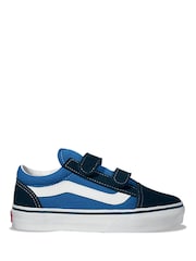 Vans Boys Old Skool Blue/Black Trainers - Image 1 of 1