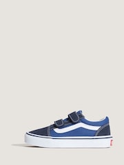 Vans Boys Old Skool Blue/Black Trainers - Image 2 of 5