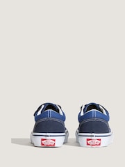 Vans Boys Old Skool Blue/Black Trainers - Image 4 of 5