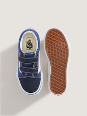 Vans Boys Old Skool Blue/Black Trainers - Image 5 of 5