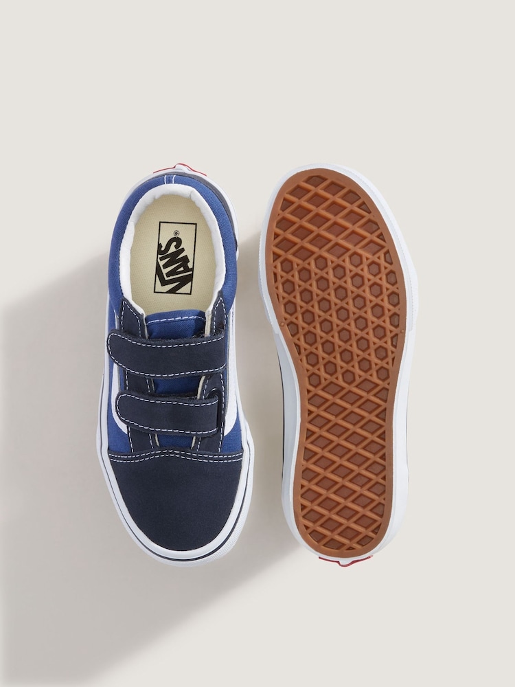 Vans Boys Old Skool Blue/Black Trainers - Image 5 of 5