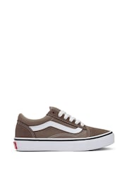 Vans Boys Old Skool Brown Trainers - Image 1 of 2
