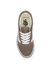 Vans Boys Old Skool Brown Trainers - Image 2 of 2