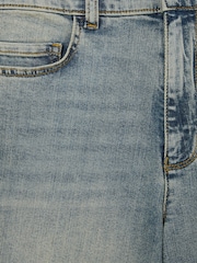 Reiss Light Blue Mahni Barrel-Leg Dart Jeans - Image 6 of 6