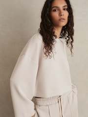 صخري - سويت شيرت قصير، تشكيلة Freya من Reiss - صورة 1 من 6