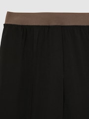 Reiss Black Wilde Wide-Leg Elasticated-Waist Trousers - Image 7 of 7