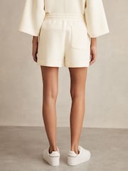 Reiss Buttermilk Cream Jodie Modal-Blend Jersey Shorts - Image 5 of 6