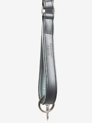 Lords and Labradors Black Grey Italian Leather Dog Lead - Image 5 of 5