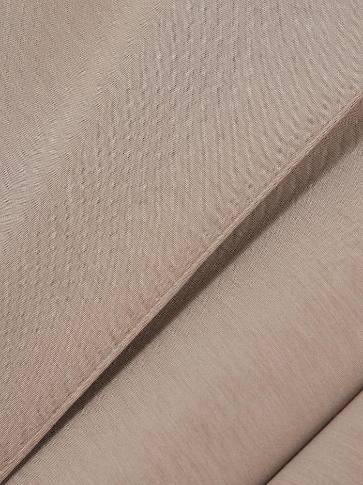 Taupe - Reiss Freya Wide Leg Drawstring Joggers - Image 6 of 6