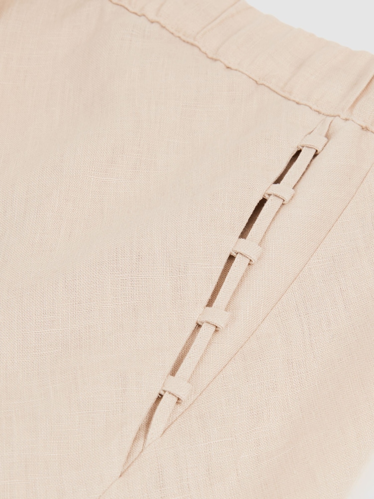 Reiss Neutral Roxi Slip Midi Skirt - Image 6 of 6