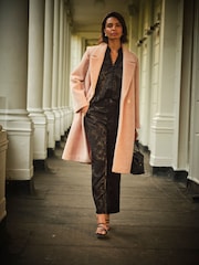 FatFace Hallie Black Jacquard Trouser - Image 3 of 5