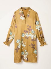 FatFace Silas Gold Printed Dress - Image 5 of 5