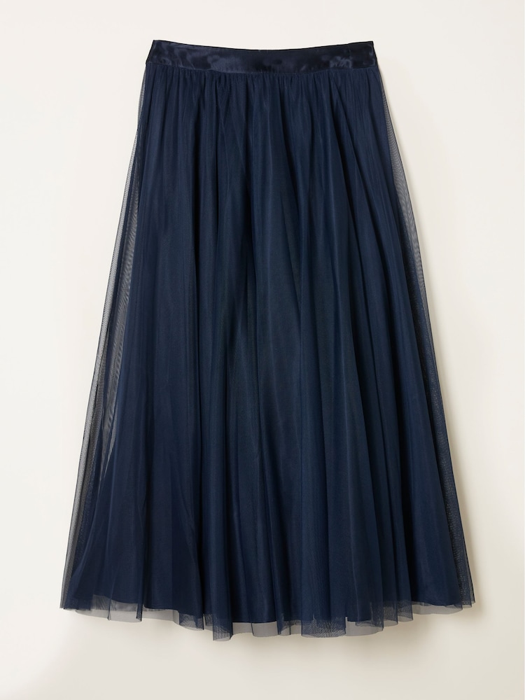 FatFace Violet Dark Navy Prom Tulle Skirt - Image 5 of 5 FatFace Violet Dark Navy Prom Tulle Skirt - Image 5 of 5