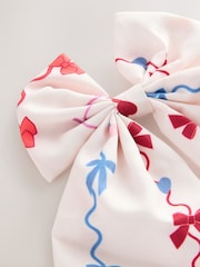 Crema - Circus Print Bow Clip - Imagen 2 de 4