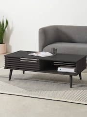 MADE.COM Black Oak Effect Tulma Storage Coffee Table - Image 1 of 7