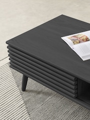 MADE.COM Black Oak Effect Tulma Storage Coffee Table - Image 3 of 7