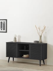 MADE.COM Black Oak Effect Large Tulma Sideboard - Image 1 of 7