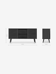MADE.COM Black Oak Effect Large Tulma Sideboard - Image 4 of 7