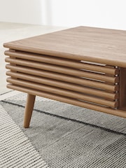 MADE.COM Dark Oak Effect Tulma Storage Coffee Table - Image 2 of 7