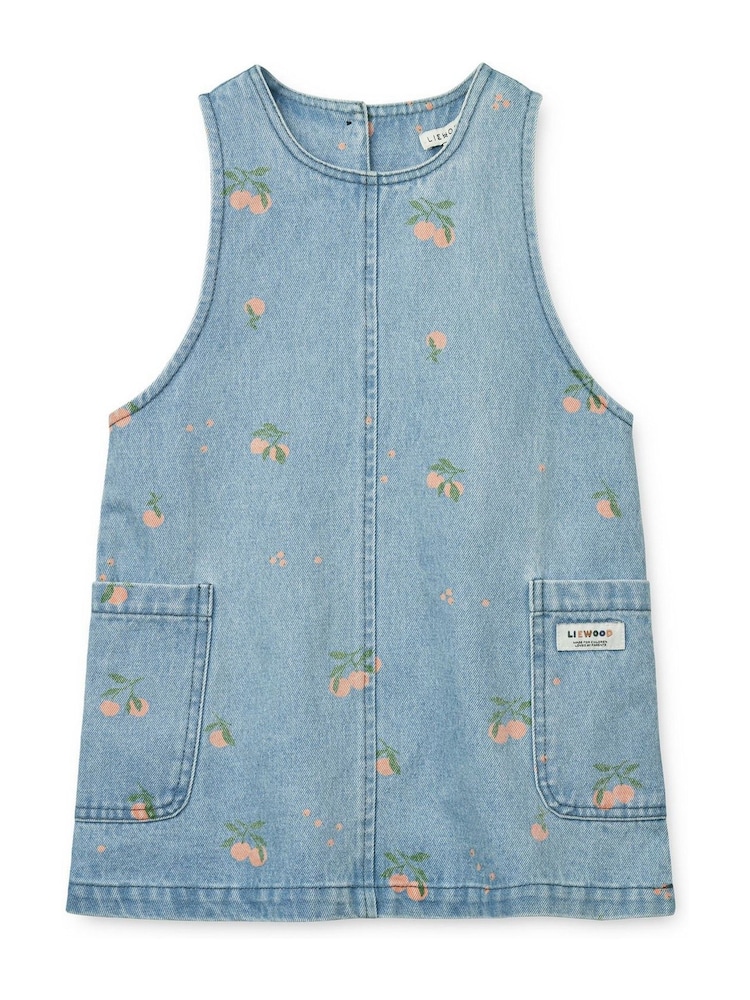 Liewood Blue Angelica Printed Denim Dress - Image 1 of 4