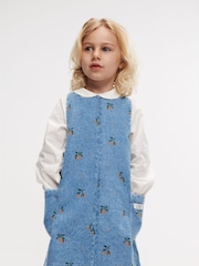 Liewood Blue Angelica Printed Denim Dress - Image 4 of 4