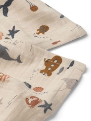 Liewood Natural Lewis Muslin Cloth 2 Pack - Image 2 of 2
