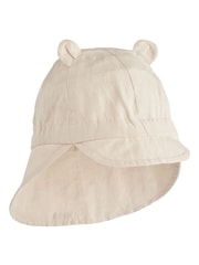 Liewood Cream Gorm Linen Sun Hat With Ears - Image 1 of 3