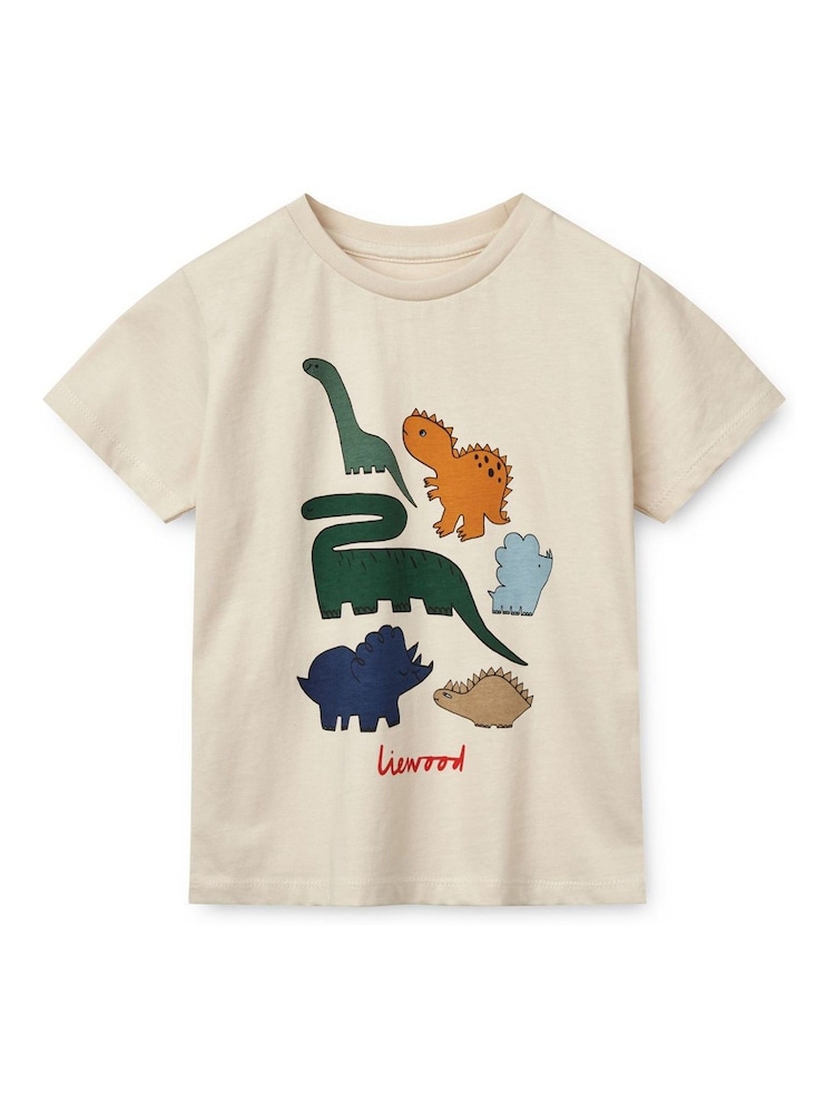 Liewood Cream Apia Placement Short Sleeve T-Shirt - Image 1 of 2