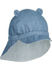 Liewood Gorm Reversible Seersucker Sun Hat With Ears - Image 3 of 4