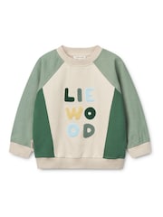 Liewood Green Aude Placement Sweatshirt - Image 1 of 4