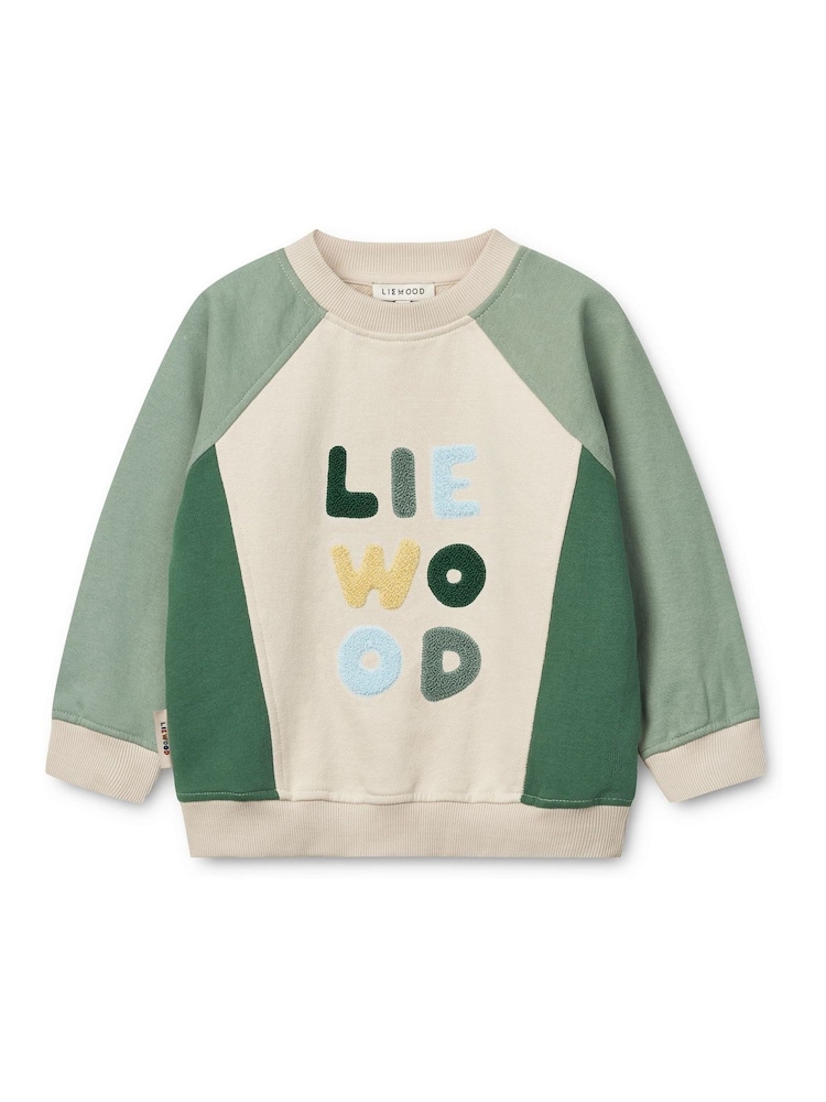Liewood Green Aude Placement Sweatshirt - Image 1 of 4