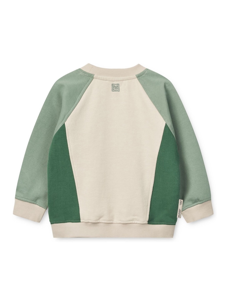 Liewood Green Aude Placement Sweatshirt - Image 2 of 4