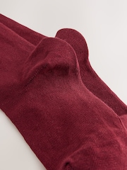 Plum Purple 2 Pack Cotton Rich Bow Knee High Socks - Image 3 of 3