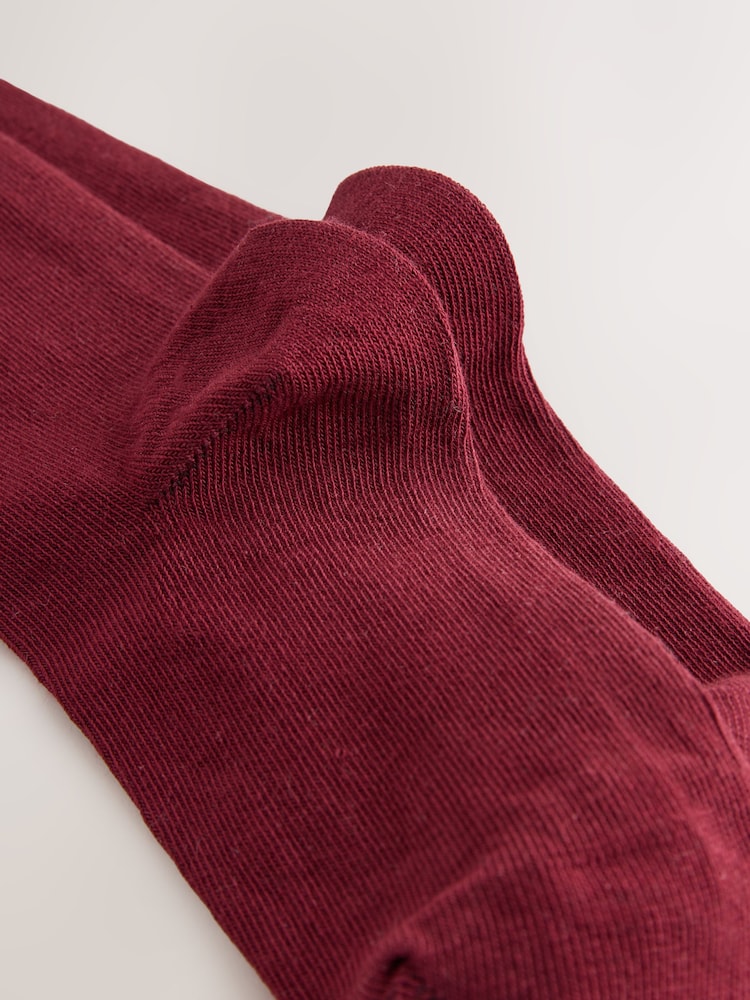 Plum Purple 2 Pack Cotton Rich Bow Knee High Socks - Image 3 of 3