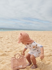 Liewood Gorm Reversible Seersucker Sun Hat With Ears - Image 6 of 7