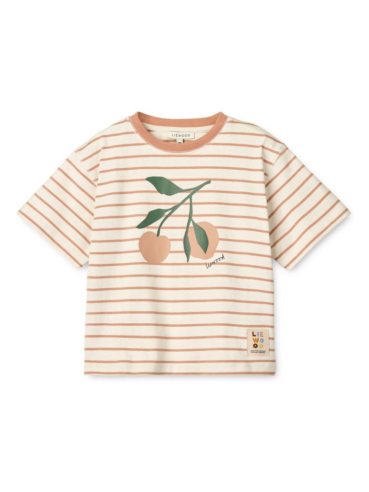 Roze - Liewood Tyler Placement Short Sleeve T-Shirt - Image 1 of 3
