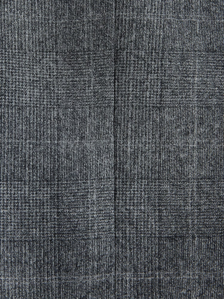 Grey Regular Fit Signature Reda Italian Wool Fabric Check Suit Jacket - Image 11 of 11