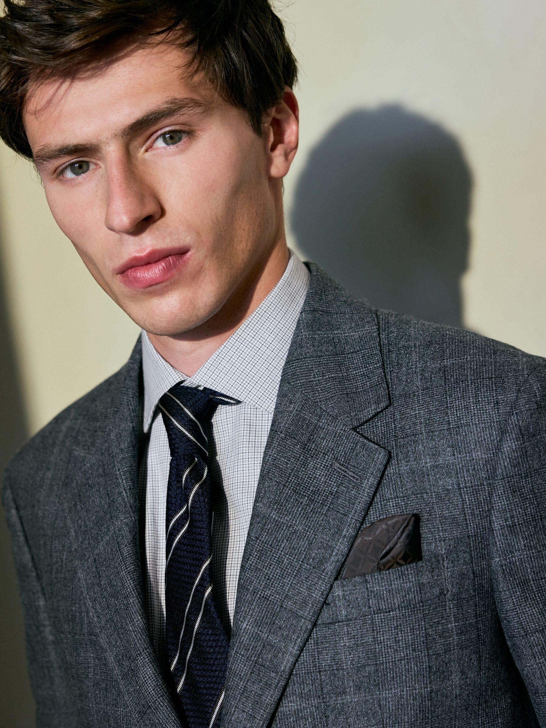 Buy Grey Regular Fit Signature Reda Italian Wool Fabric Check Suit