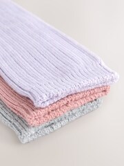 Pink/Grey Slouchy Ankle Socks 3 Pack - Image 3 of 3
