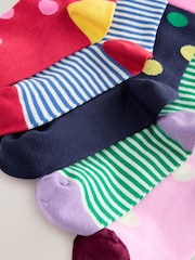 Pisane barve - Cotton Rich Stripe and Spot Ankle Socks 5 Pack - Slika 2 iz 3