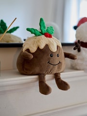 Warmies Brown Fully Heatable Christmas Pudding Plush - Image 1 of 6