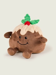 Warmies Brown Fully Heatable Christmas Pudding Plush - Image 3 of 6